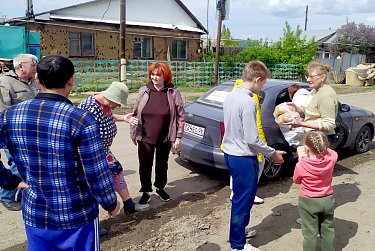 Сельчане помогли орчанам